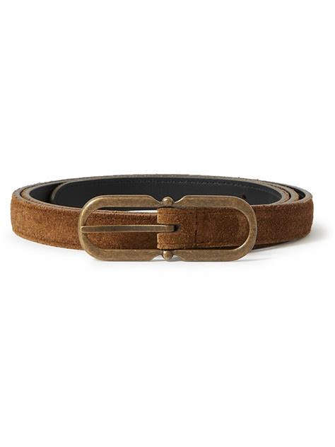brown saint laurent belts